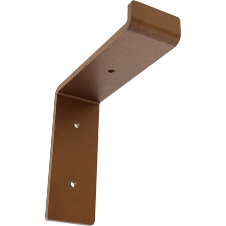 Ekena Millwork Steel Truss Shelf Bracket, Hammered Copper 2"W x 6"D x 6 1/4"H BKTM02X06X06TSHCO